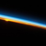 sunset from ISS